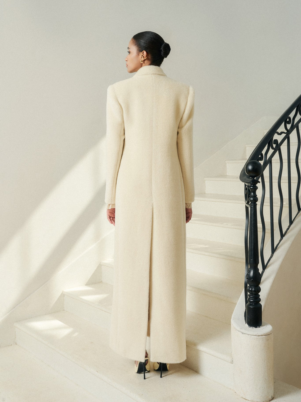Nara Premium Alpaca Long Coat – image 3