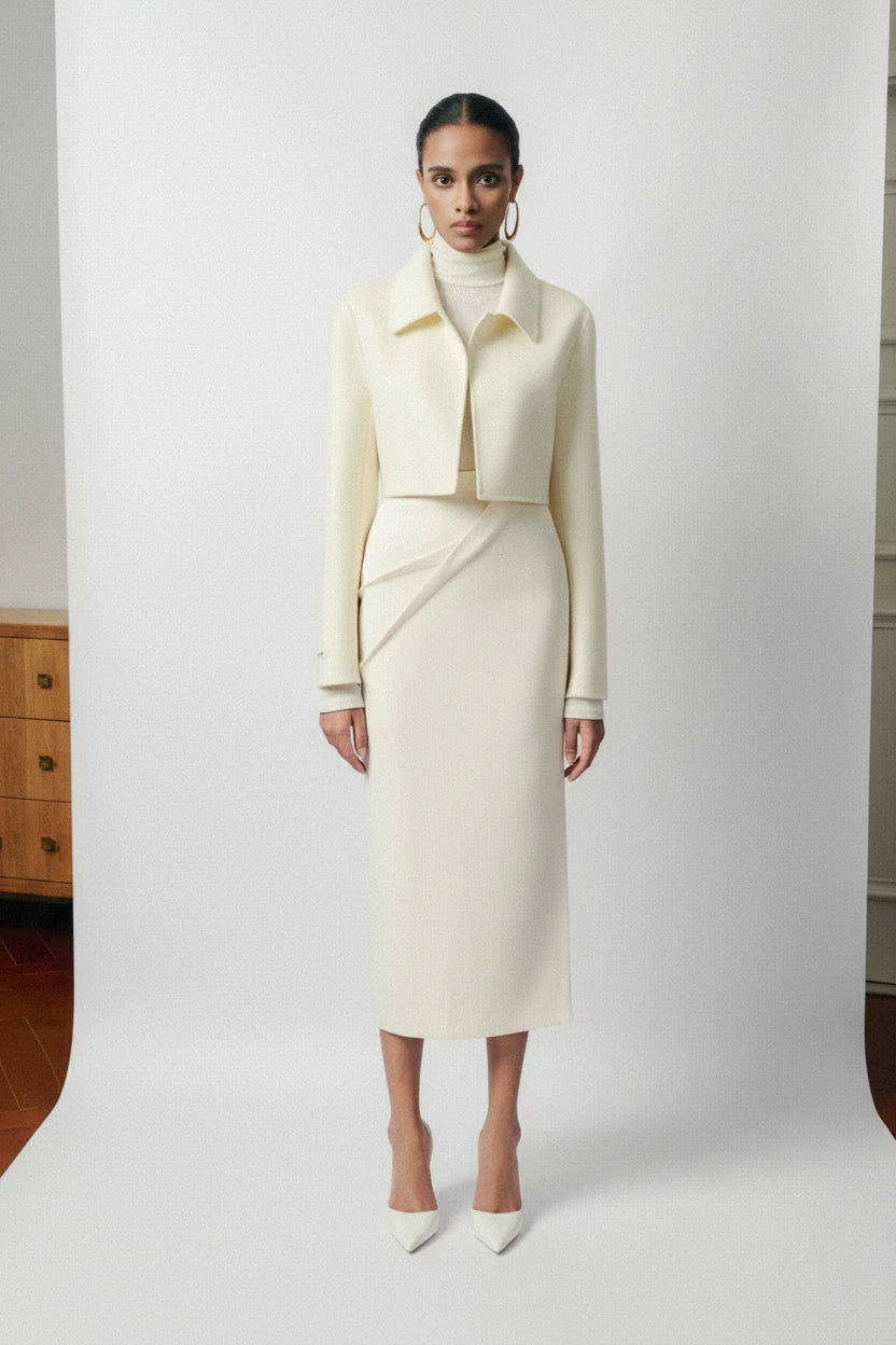 Giani Emb Cashmere-Blend Jacket