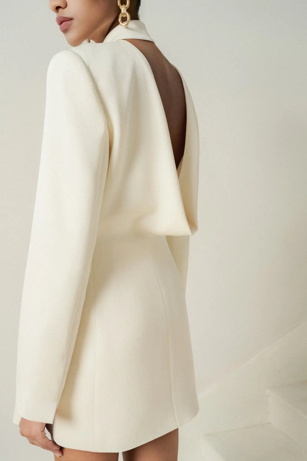Lya Backless Draped Blazer – image 2