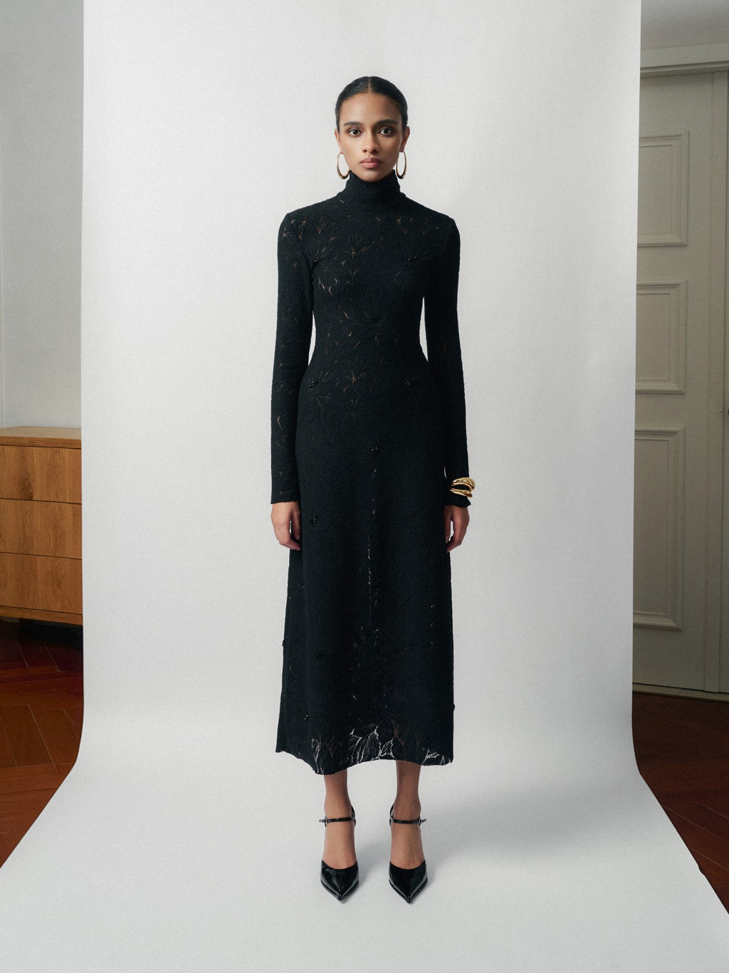 Stella Emb Lace Midi Dress – image 4