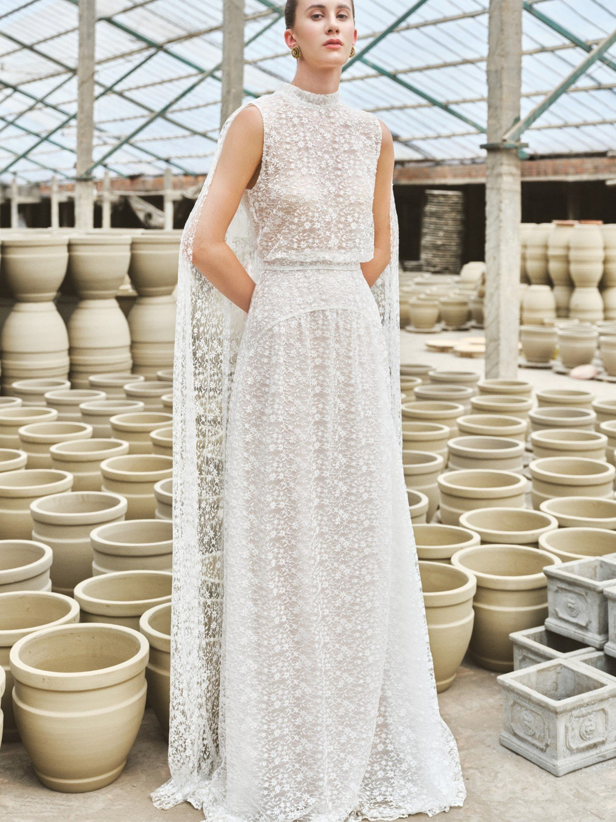 Zuka Lace Effect Scraf Long Dress – image 2