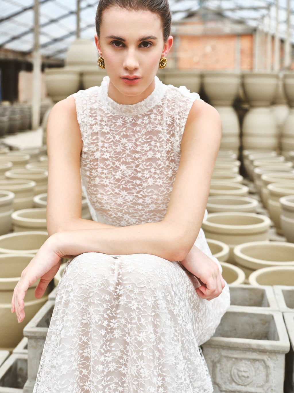 Zuka Lace Effect Scraf Long Dress – image 4