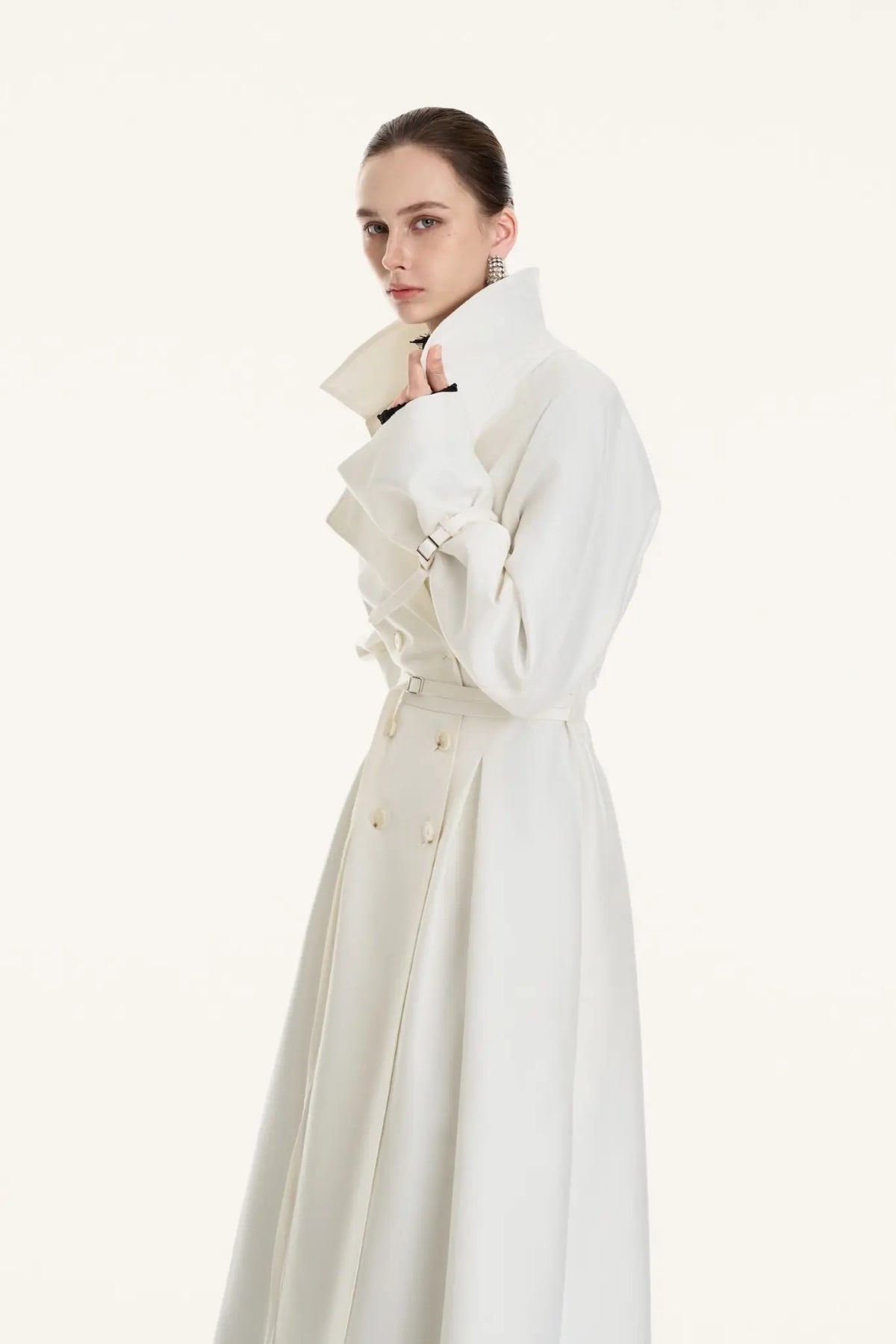 Veloura Double-Breasted Coat