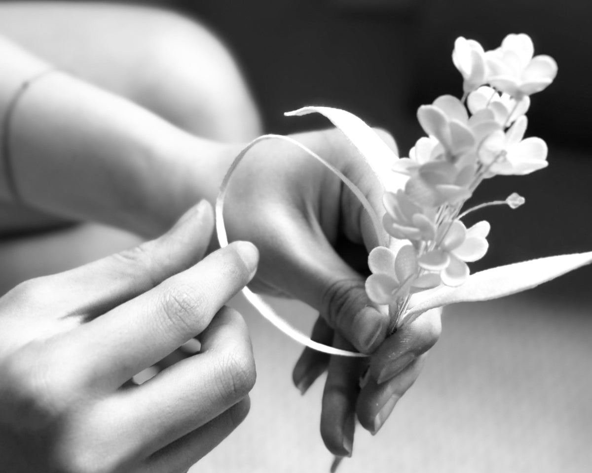 A WHITE ANT designer working in the atelier