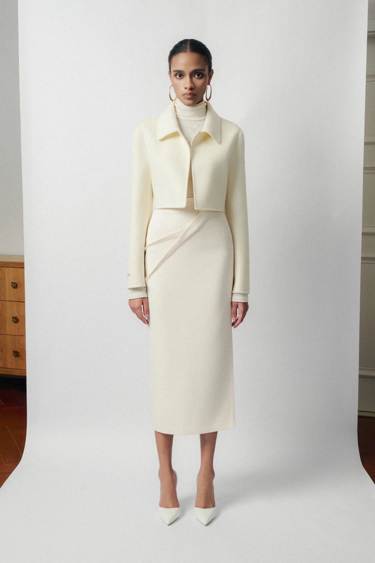 Erin Draped Midi Skirt by WHITE ANT Scandinavia