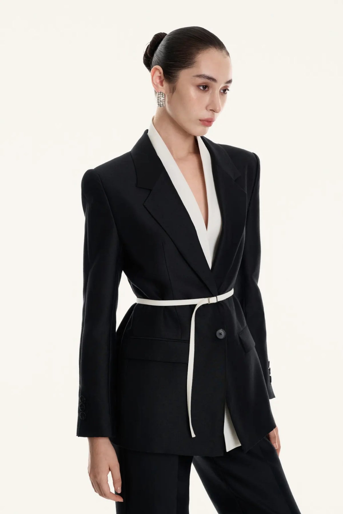 Odile Double-Layer Neck Blazer – image 16