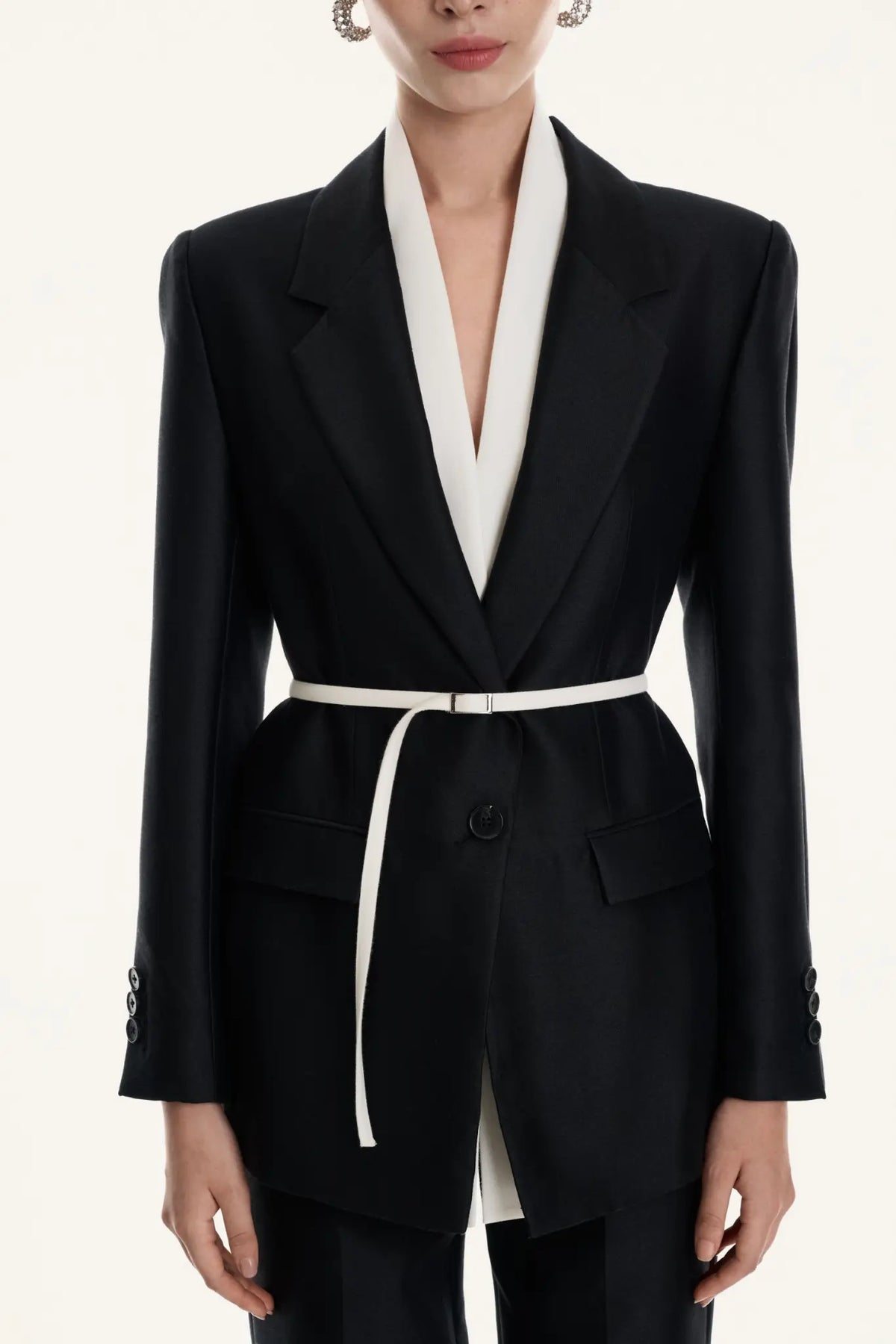 Odile Double-Layer Neck Blazer – image 11