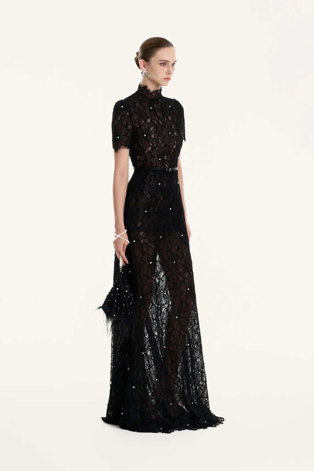 Lace Bloom Gown Dress – image 4