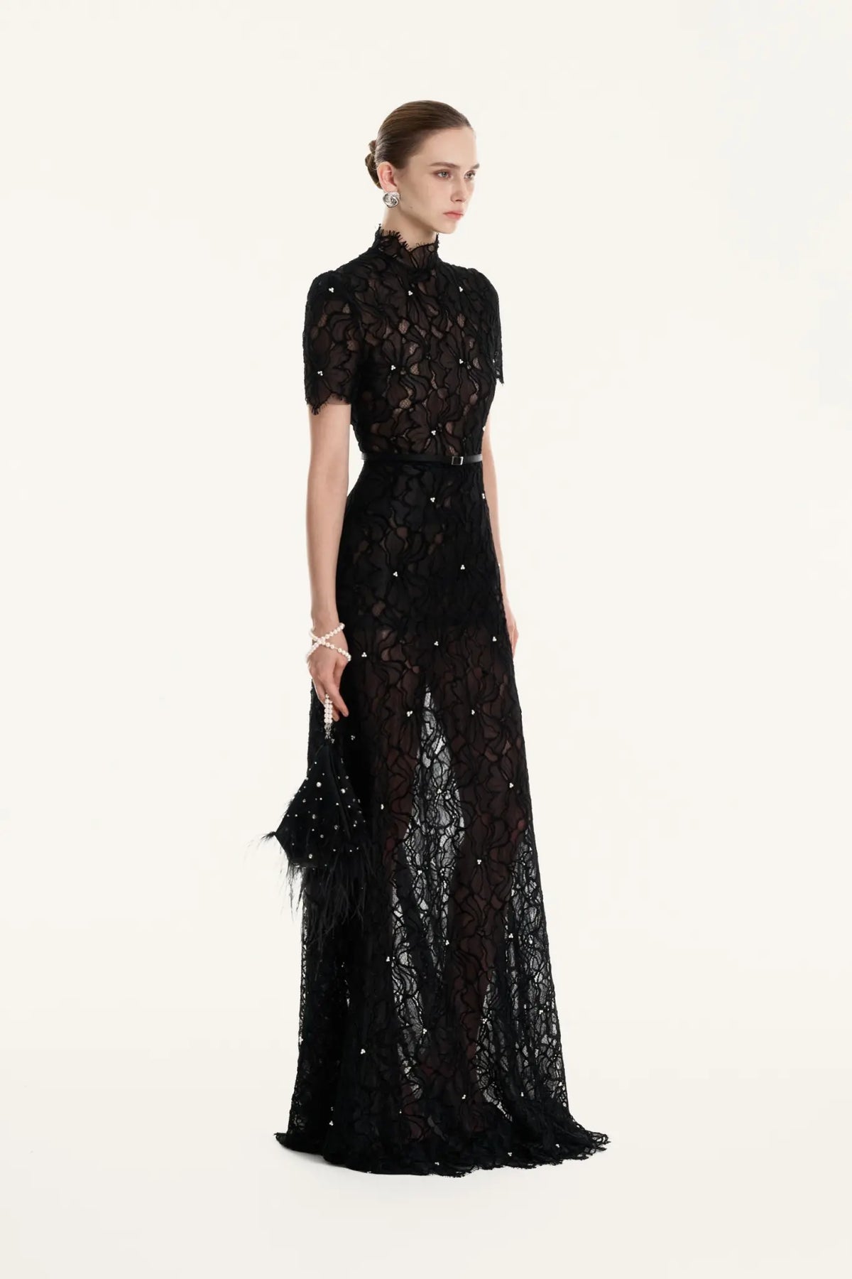 Lace Bloom Gown Dress – image 4