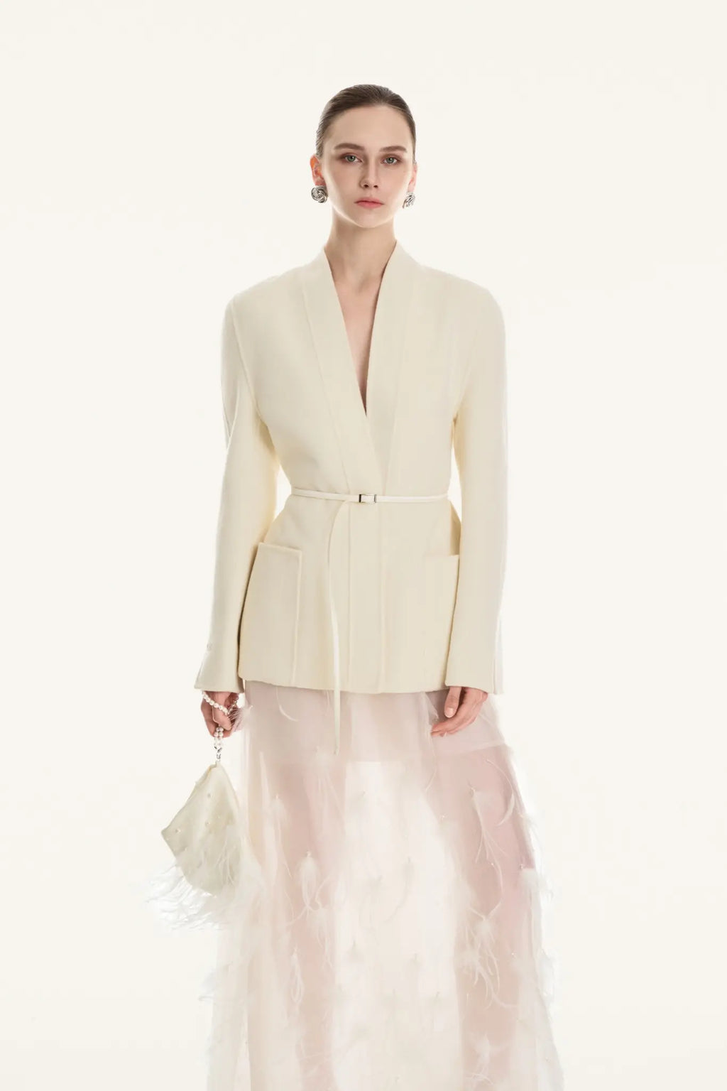 Camille Tie-Waist Wool Coat – image 3