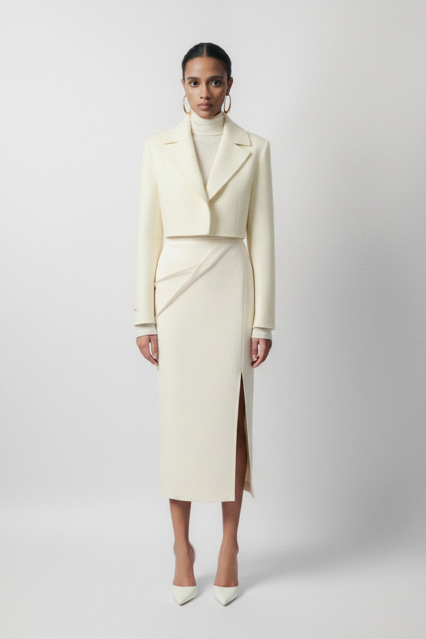 Giani Emb Cashmere-Blend Jacket