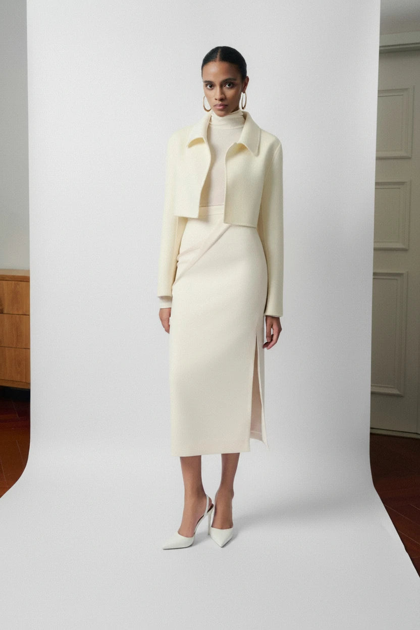 Giani Emb Cashmere-Blend Jacket