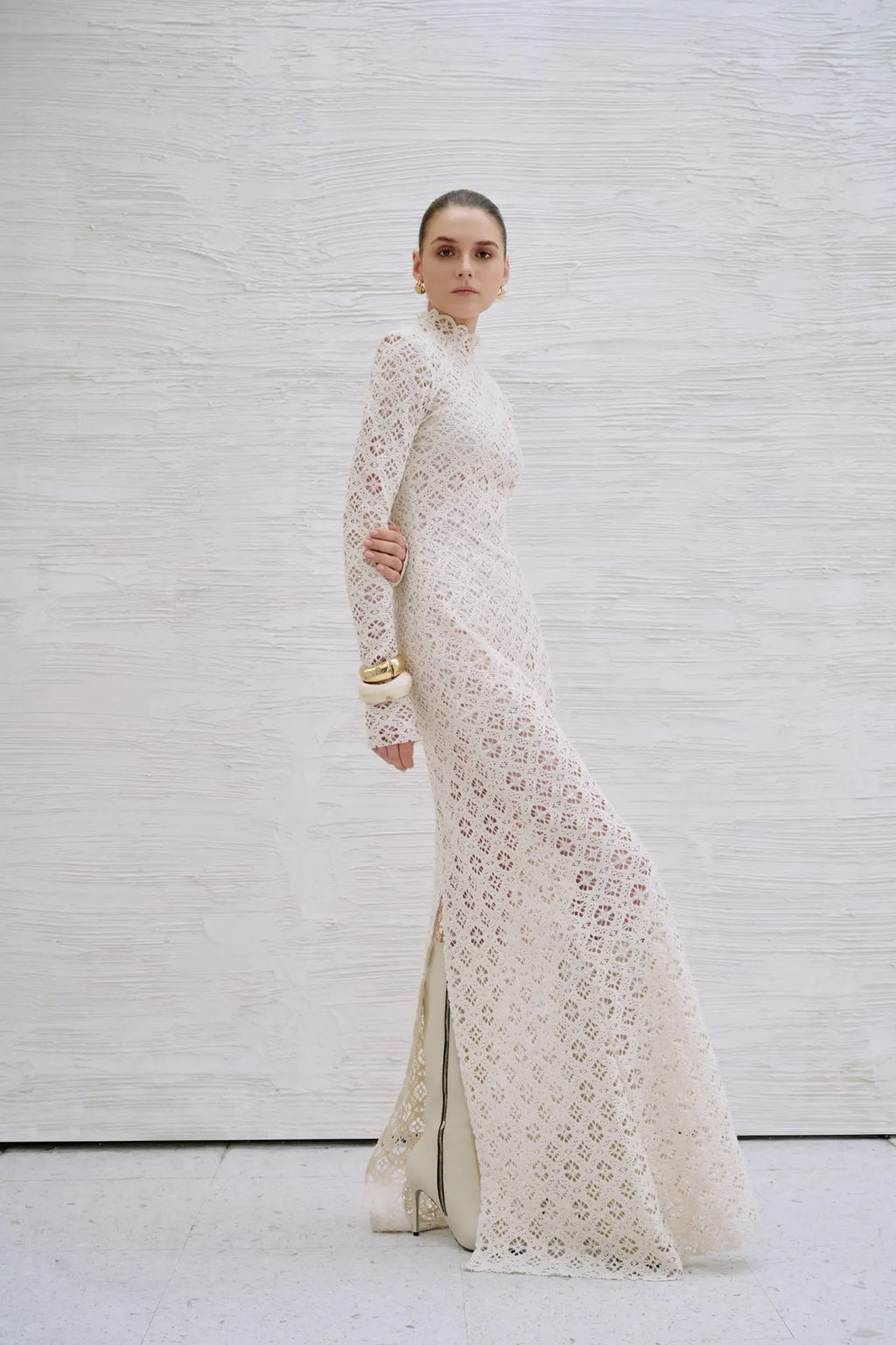 Binnat Emb Lace Long Dress – image 5