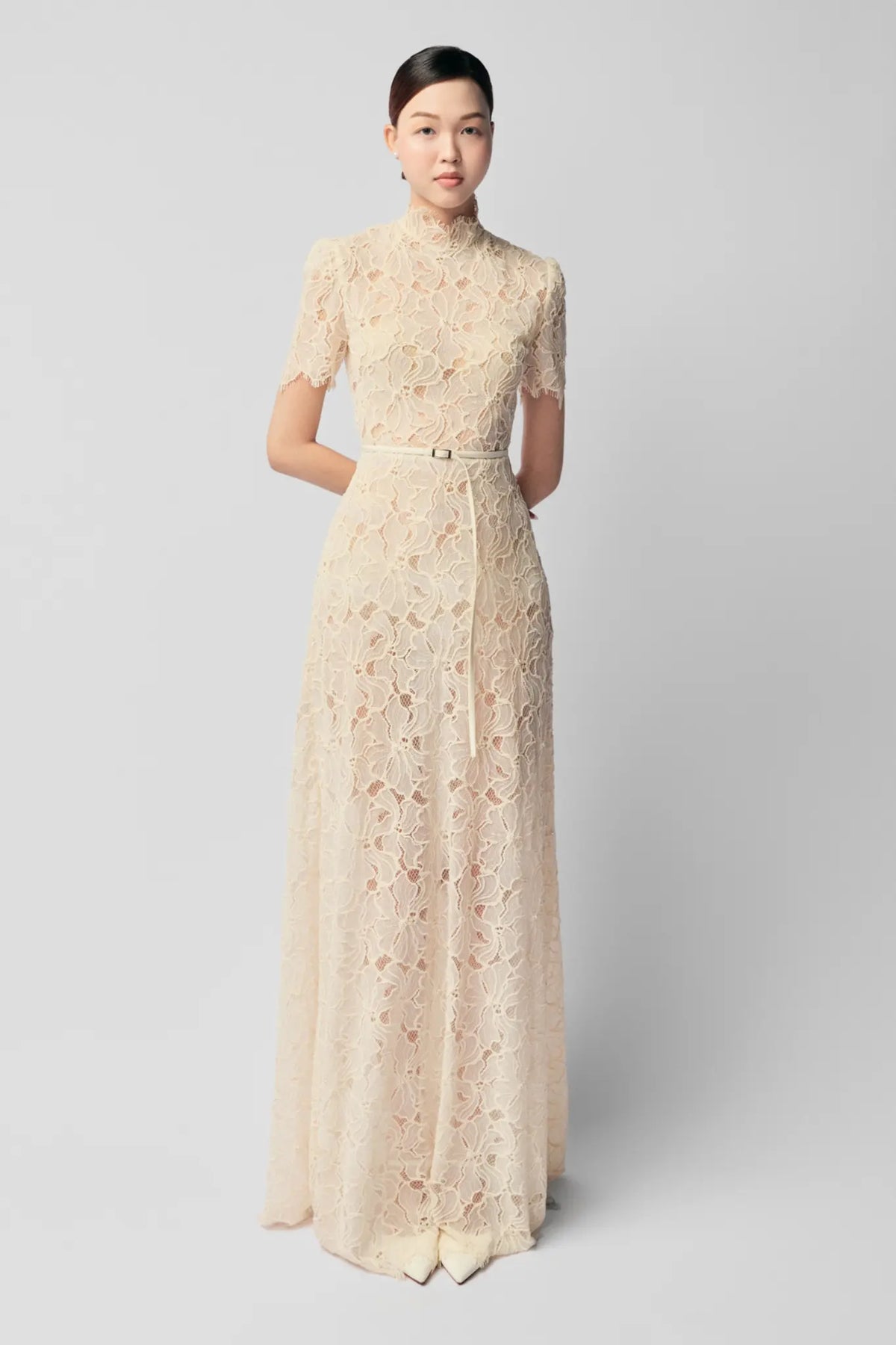 Lace Bloom Gown Dress – image 2