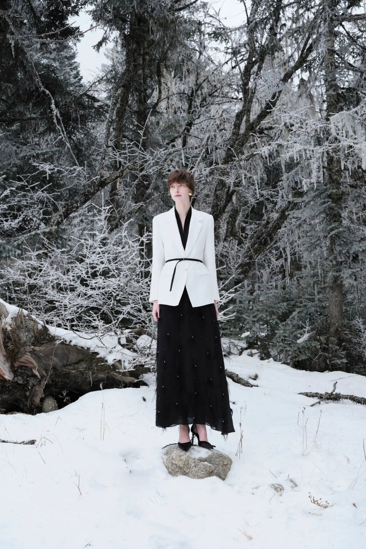 Odile Double-Layer Neck Blazer – image 2