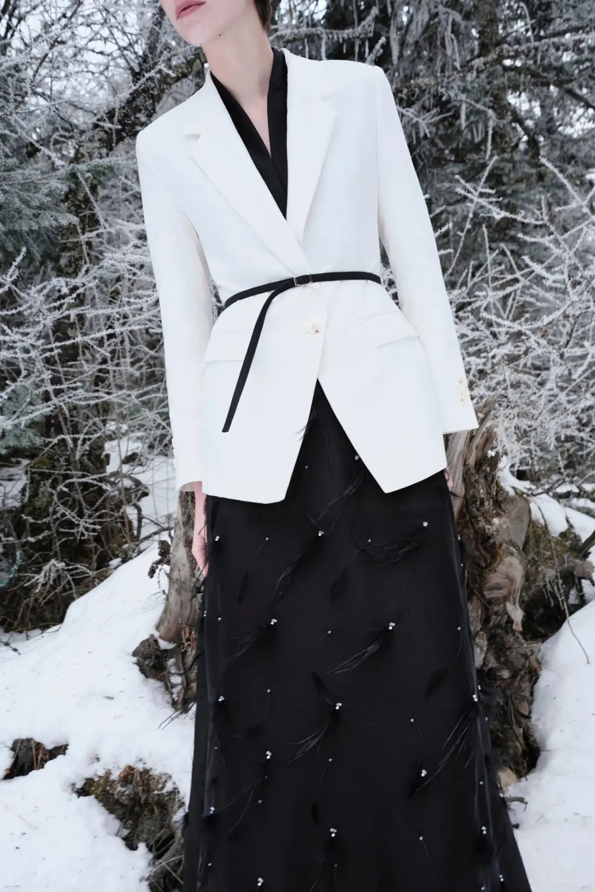Odile Double-Layer Neck Blazer – image 3