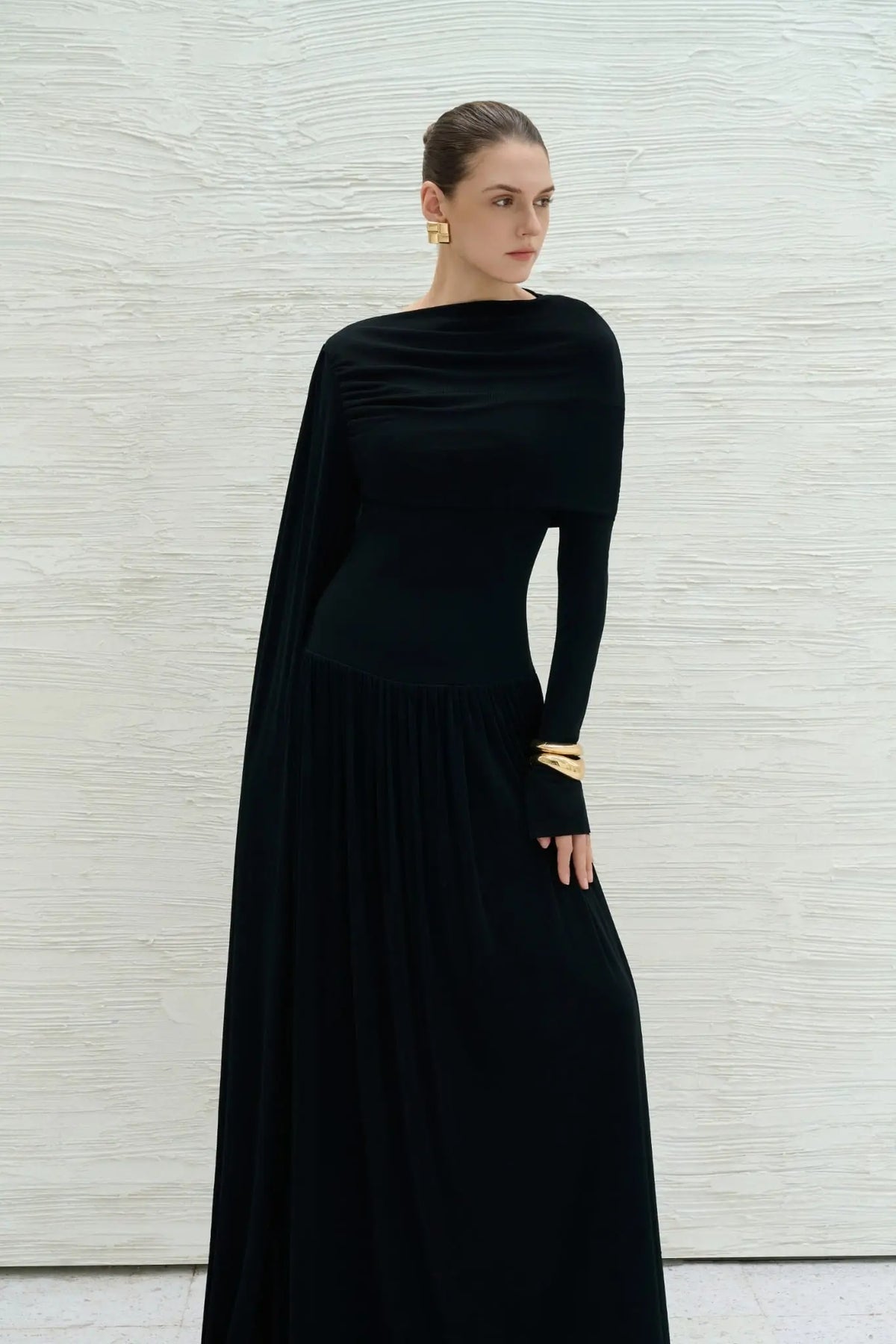 Danny Draped Long Dress – image 2