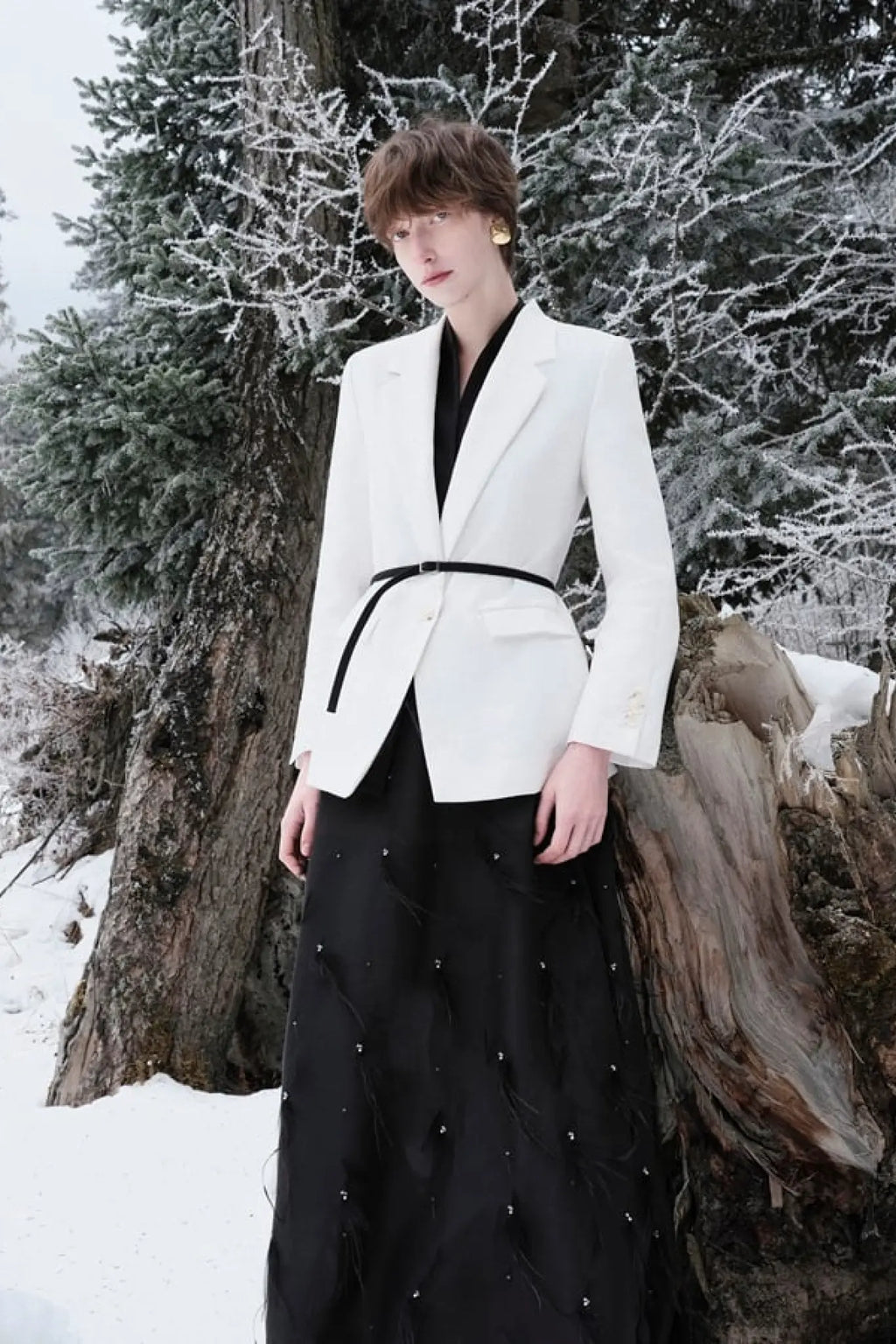 Odile Double-Layer Neck Blazer – image 12