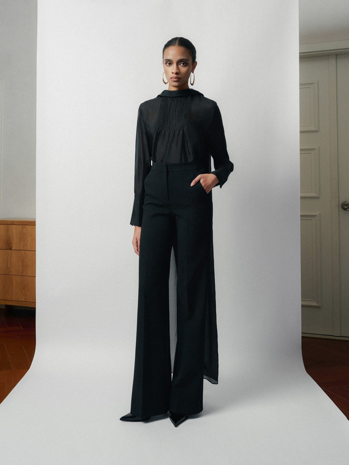 Mora Backless Draped Blouse – image 5
