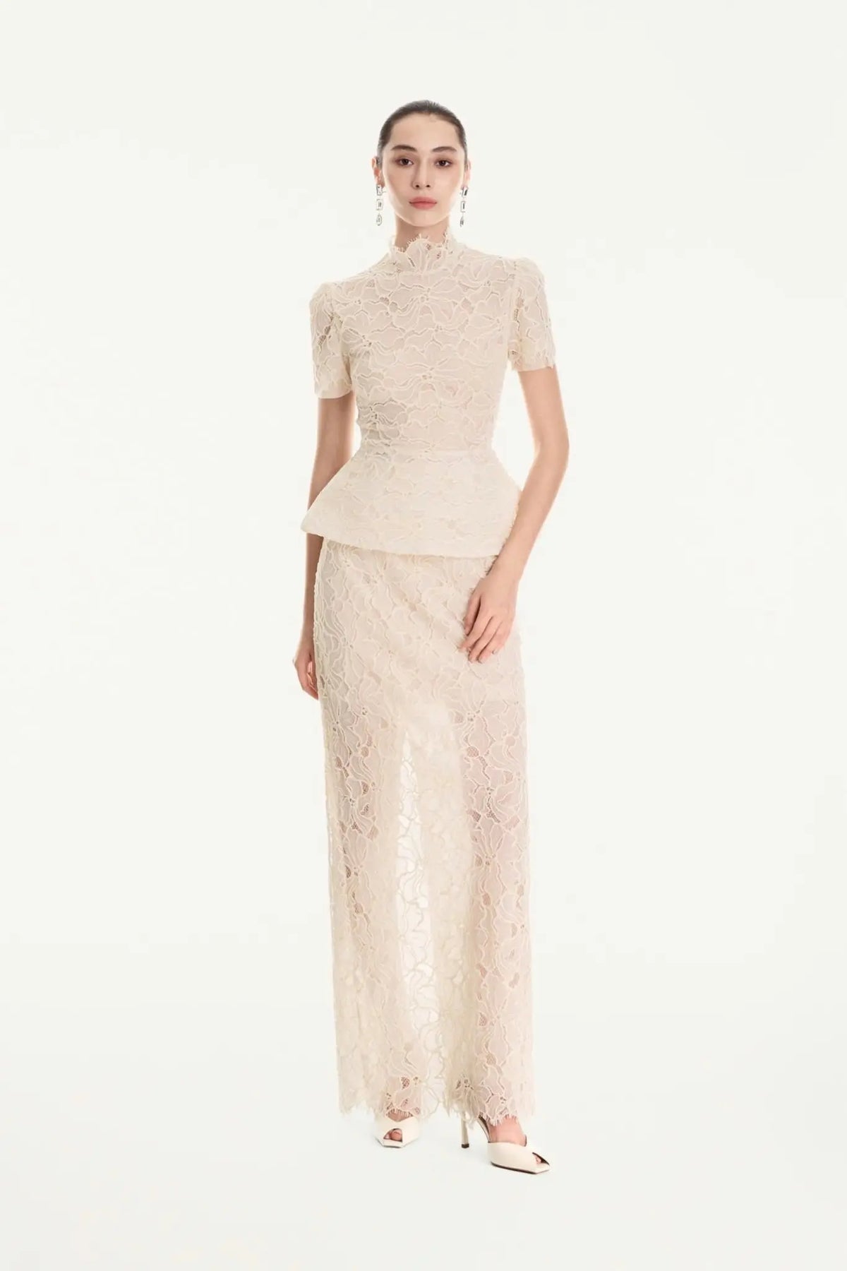 MAEVE FLORAL LACE SKIRT