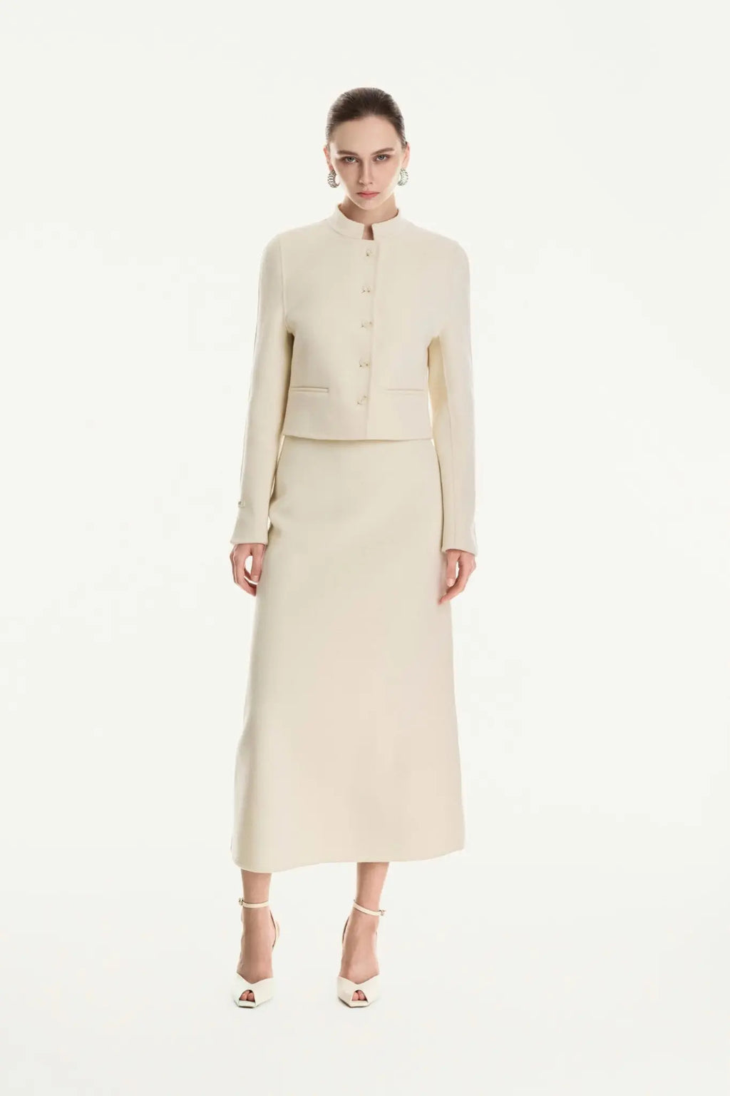 MIRELLA HANDCRAFTED CASHMERE SKIRT