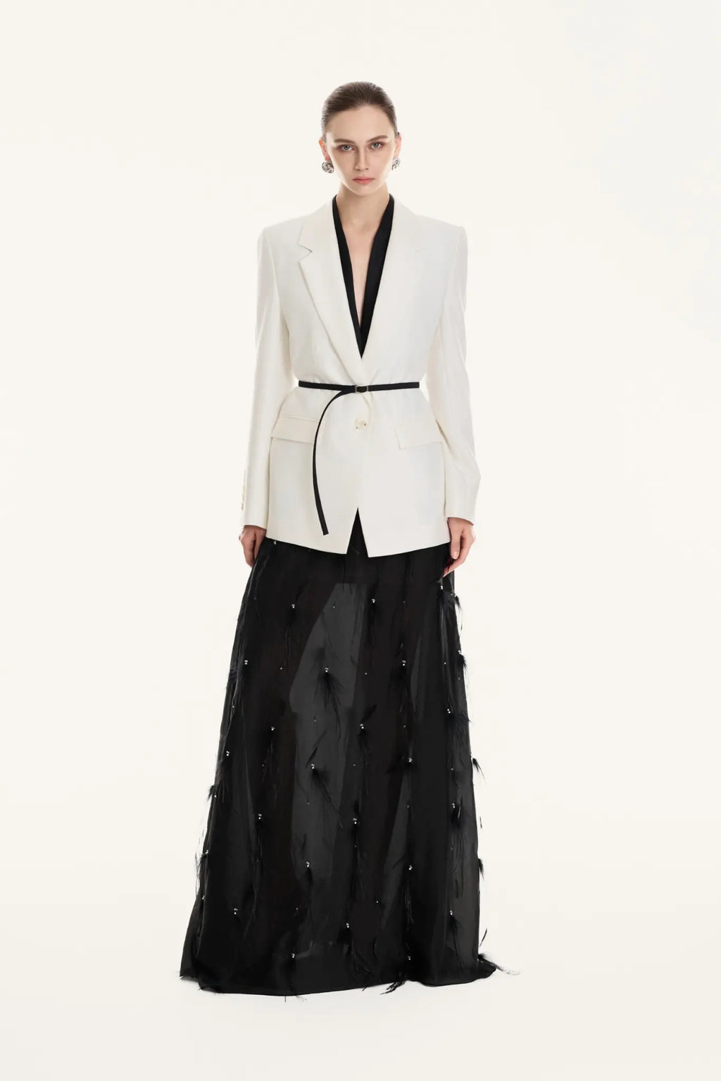 ODILE DOUBLE-LAYER NECK BLAZER