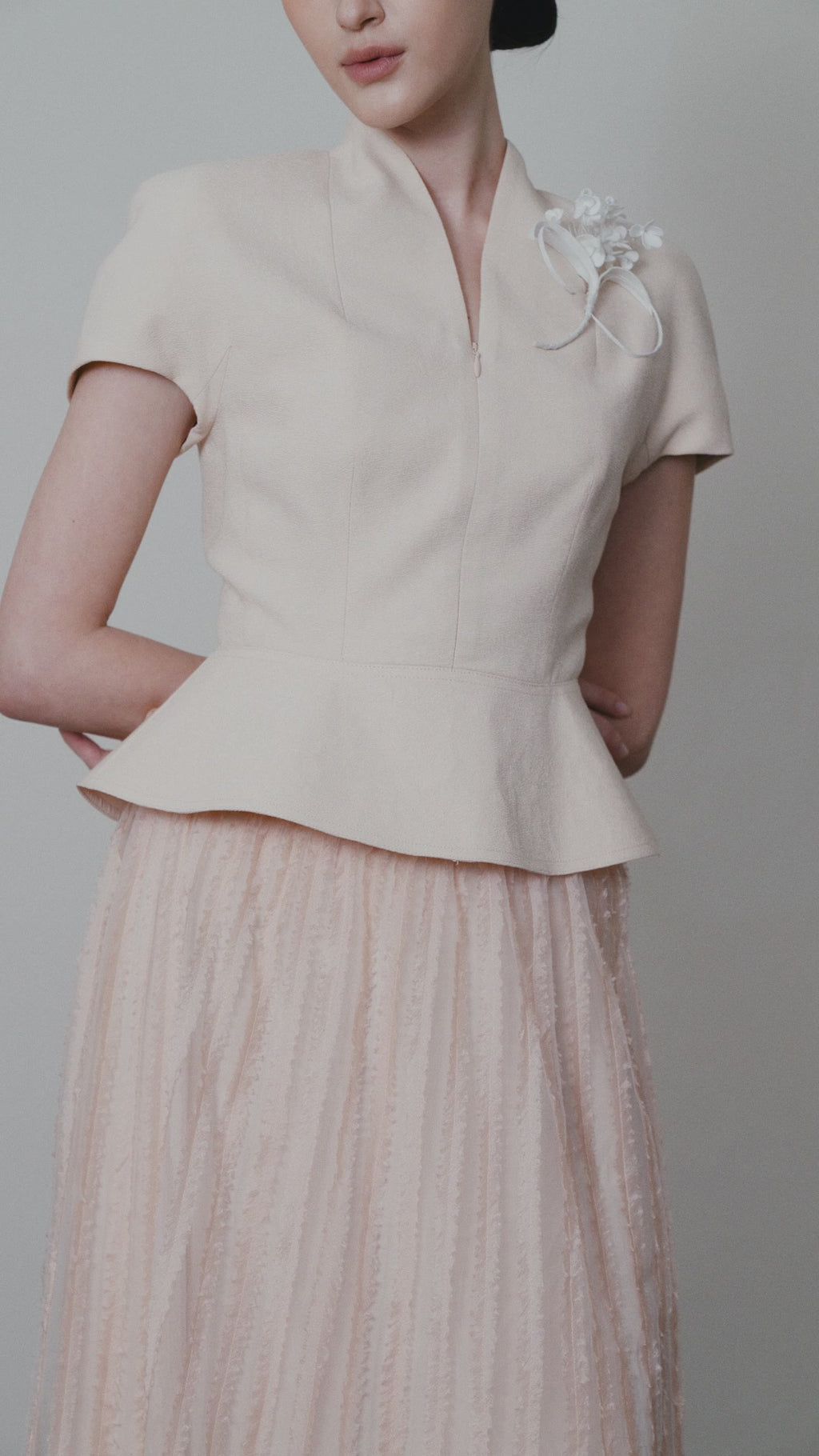 Evelina Peplum Blouse