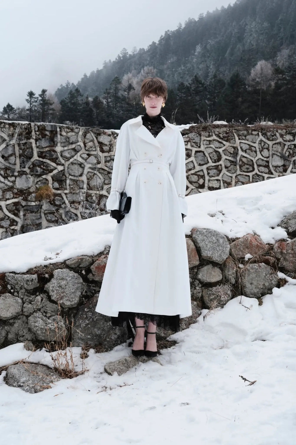 Veloura Double-Breasted Coat