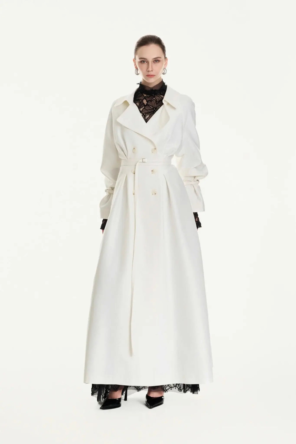 VELOURA DOUBLE-BREASTED COAT