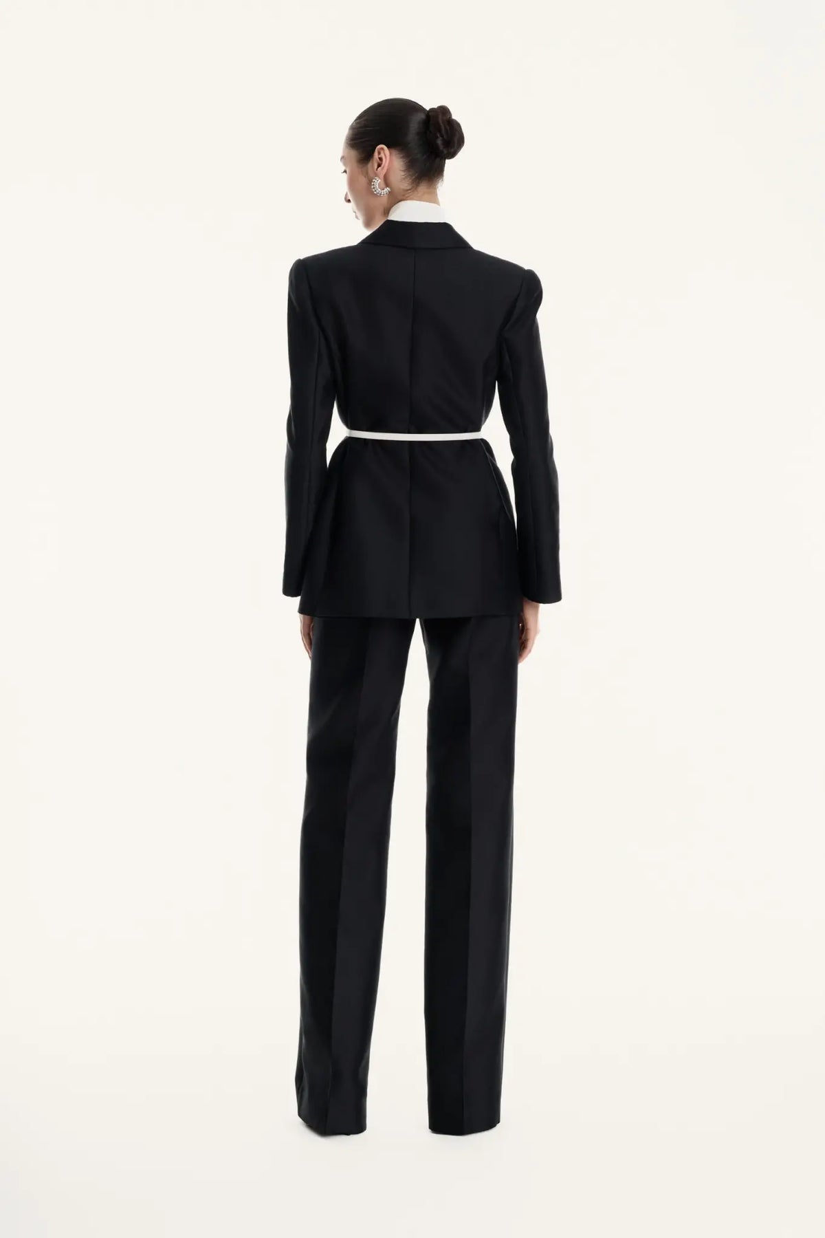 Tailored Wool Silk Wide - Leg Pants – image 3