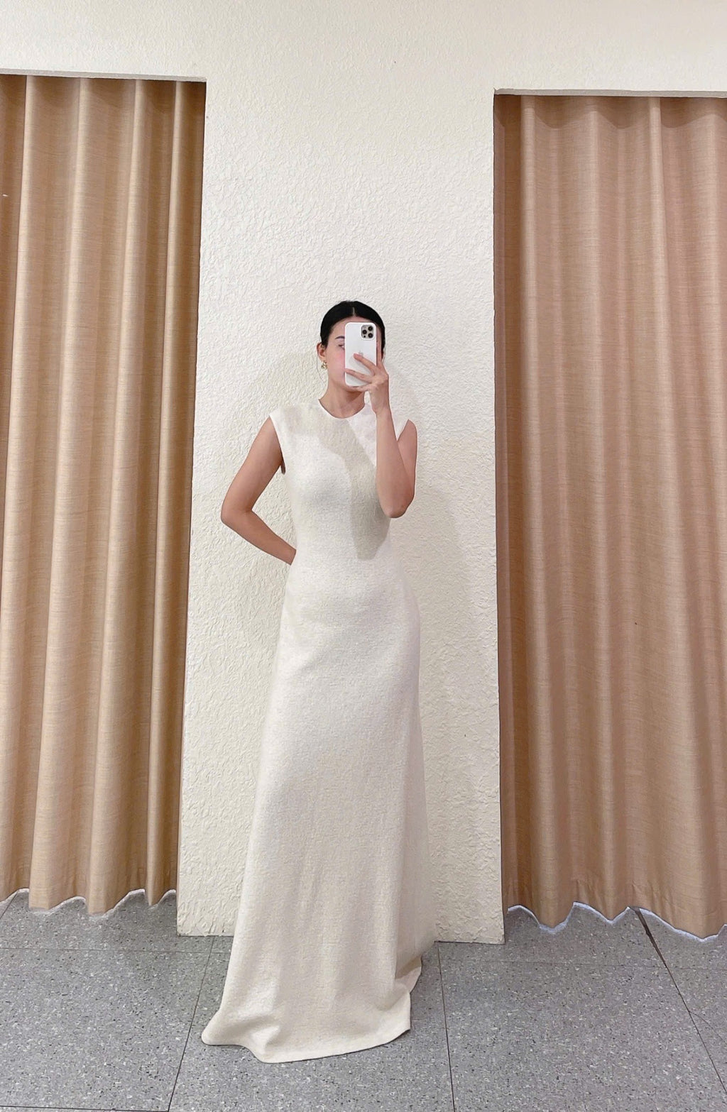Era Wool Long Dress – image 3