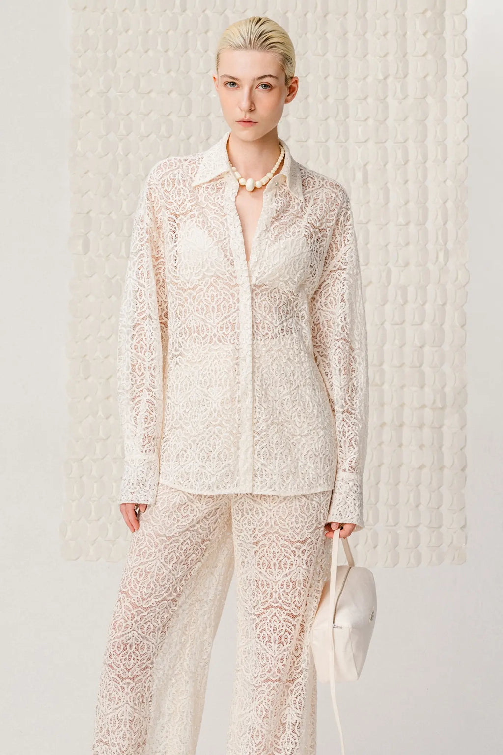 Equestra Wide-Leg Lace Pants